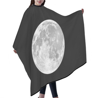 Personality  Moon Isolated On Black Background Hair Cutting Cape