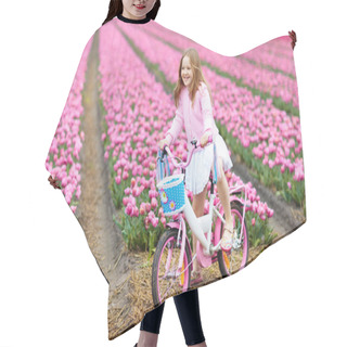 Personality  Child Riding Bike In Tulip Flower Field During Family Spring Vacation In Holland. Kid Cycling In Pink Tulips. Little Girl Cycling In The Netherlands. European Trip With Kids. Travel With Children. Hair Cutting Cape