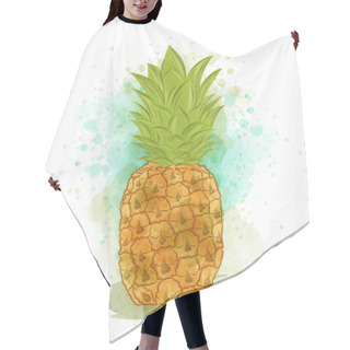 Personality  Appetizing Watercolor Pineapple Hair Cutting Cape