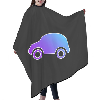 Personality  Black Car Blue Gradient Vector Icon Hair Cutting Cape