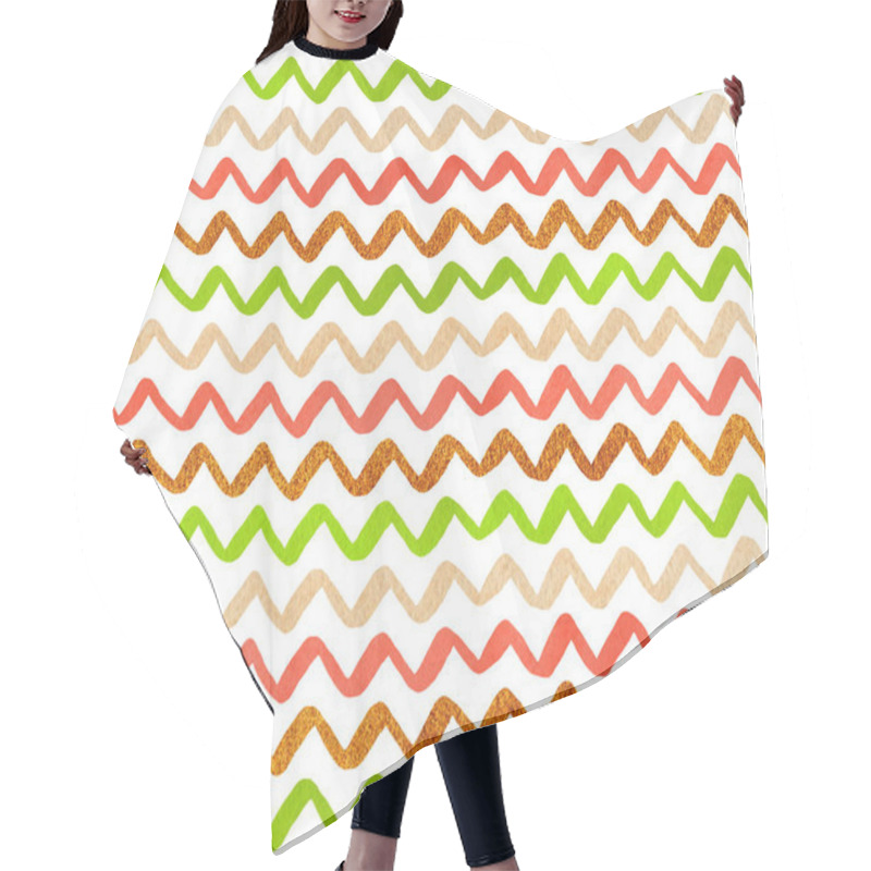 Personality  Watercolor Stripes Background, Chevron. Hair Cutting Cape