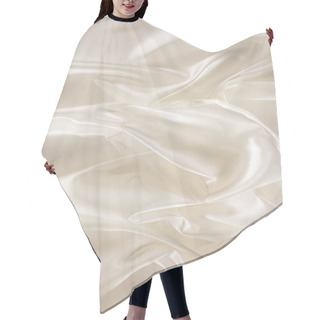 Personality  Ivory Crumpled Shiny Silk Fabric Background Hair Cutting Cape