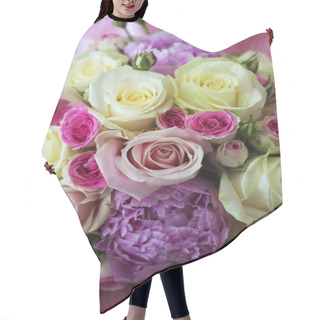 Personality  Beautiful Bouquet Of Flowers Hair Cutting Cape