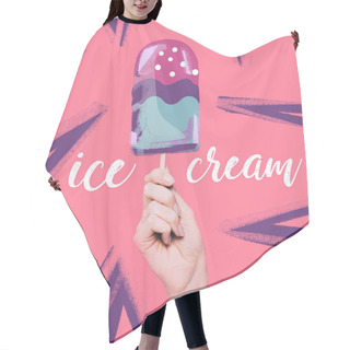 Personality  Hand Holding Ice Cream Hair Cutting Cape
