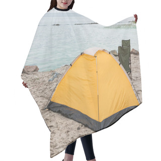 Personality  Tent On Seahore Hair Cutting Cape