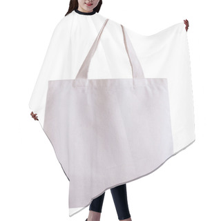 Personality  White Fabric Bag Isolated On White Background With Clipping Path Hair Cutting Cape