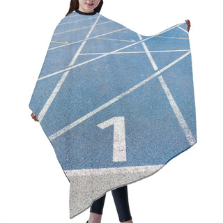 Personality  Numeration Of Running Track Hair Cutting Cape