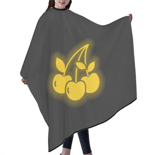Personality  Berry Yellow Glowing Neon Icon Hair Cutting Cape