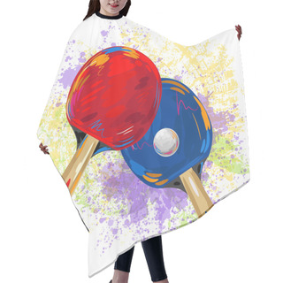 Personality  Table Tennis Hair Cutting Cape