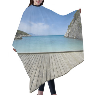 Personality  Jetty On The Seashore Hair Cutting Cape