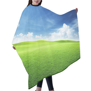 Personality  Green Field And Blue Sky Hair Cutting Cape