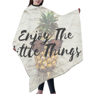 Personality  Funny Pineapple On Sand Hair Cutting Cape
