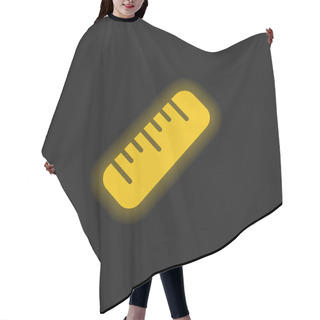 Personality  Big Ruler Yellow Glowing Neon Icon Hair Cutting Cape