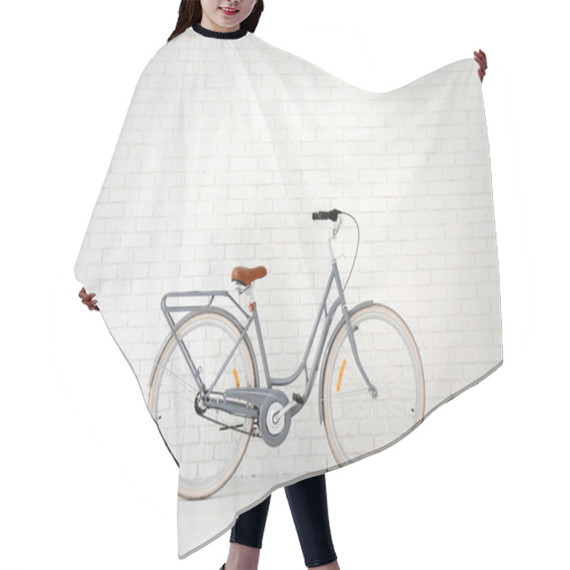 Personality  Retro Bicycle Parked Hair Cutting Cape