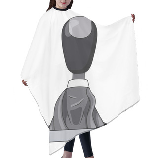 Personality  Mechanical Cartoon Gearbox. White Background Isolated Vector Illustration Hair Cutting Cape