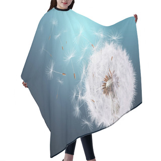 Personality  Dandelion Flying On Blue Background Hair Cutting Cape