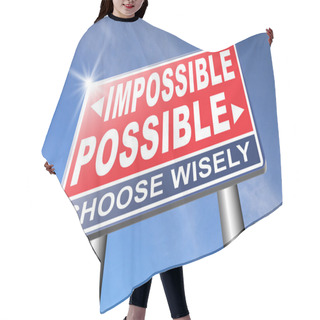 Personality  Possible Or Impossible Road Sign Hair Cutting Cape