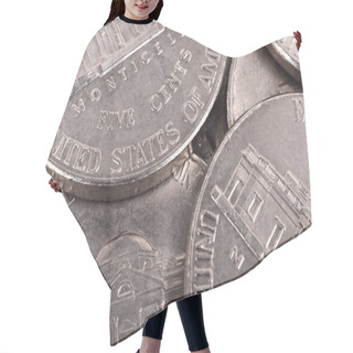 Personality  Five Cent Coins Hair Cutting Cape