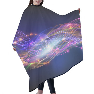 Personality  Abstract Sound Waves Hair Cutting Cape