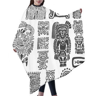 Personality  Set Mexican Symbols Hair Cutting Cape