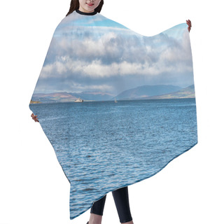 Personality  From The Town Of Largs Set On The Firth Of Clyde Looking Over To Rothesay And Dunoon In The West Of Scotland With A Dramatic Winter Sky Hair Cutting Cape