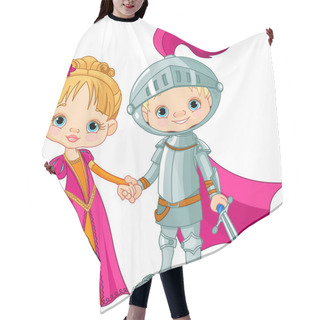 Personality  Medieval Boy And Girl Hair Cutting Cape