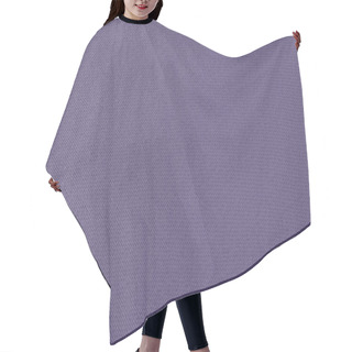 Personality  Close Up View Of Purple Woolen Fabric Texture   Hair Cutting Cape