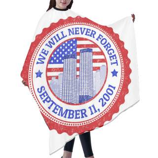 Personality  We Will Never Forget Stamp Hair Cutting Cape