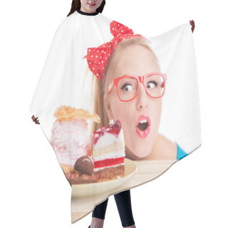 Personality  Chocolate And Cake Sweets Temptation Hair Cutting Cape