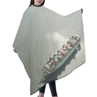 Personality  Freight Ship In Bay Hair Cutting Cape