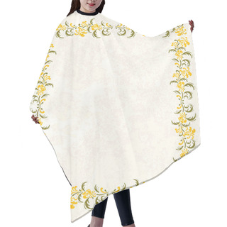 Personality  Floral Frame Hair Cutting Cape