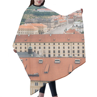 Personality  Aerial View Of Beautiful Prague Cityscape With Ancient Architecture Hair Cutting Cape