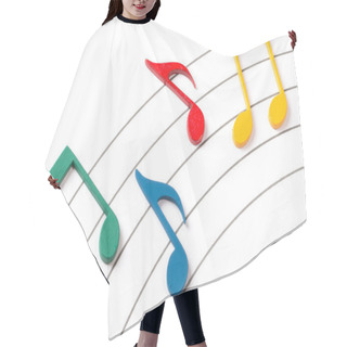 Personality  Color Musical Notes Hair Cutting Cape