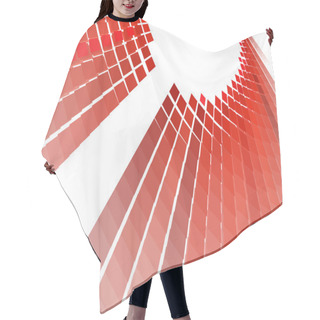 Personality  Red Techno Background Hair Cutting Cape