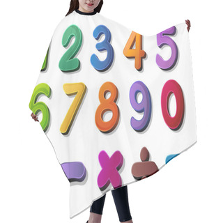 Personality  Numbers And Maths Symbols Hair Cutting Cape