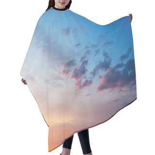 Personality  Sunset Sky Hair Cutting Cape