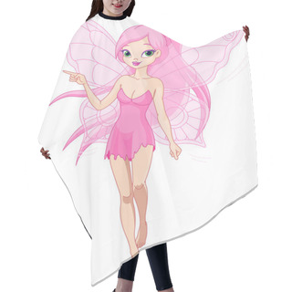 Personality  Cute Pink Fairy Pointing Hair Cutting Cape