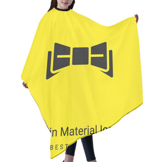 Personality  Bow Minimal Bright Yellow Material Icon Hair Cutting Cape