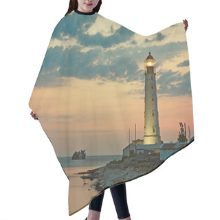 Personality  Old Lighthouse On Sea Coast Hair Cutting Cape