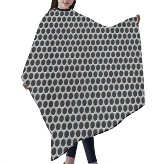 Personality  Perforated Metal Background Hair Cutting Cape