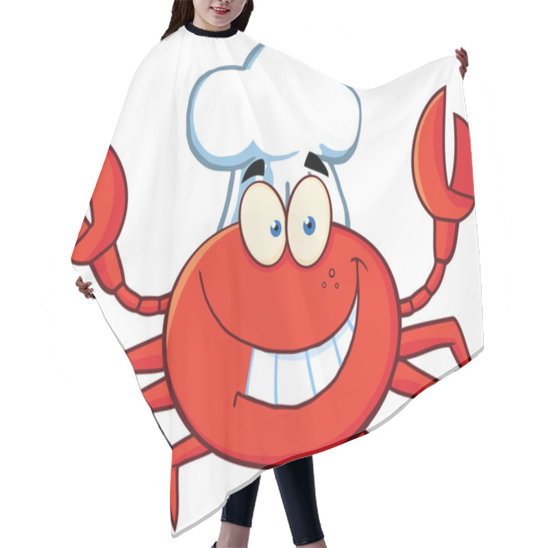 Personality  Happy Crab Chef Hair Cutting Cape
