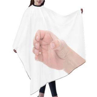 Personality  Hand Pretending Holding Glass Hair Cutting Cape