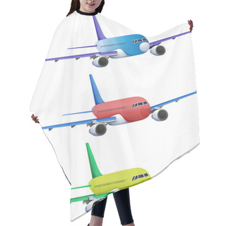 Personality  Colourful Planes Hair Cutting Cape
