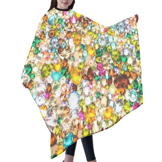 Personality  Multicolored Crystals Background Hair Cutting Cape