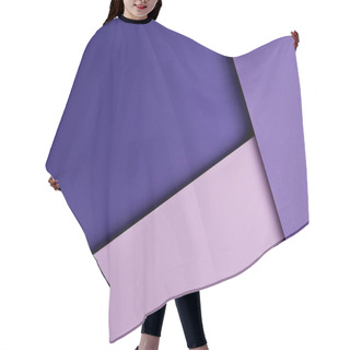Personality  Abstract Background With Paper Sheets In Purple Tones Hair Cutting Cape