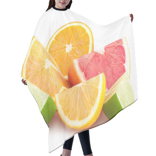 Personality  Colorful Citrus Slices Hair Cutting Cape