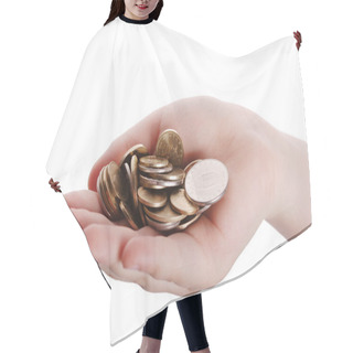 Personality  Coins Hair Cutting Cape