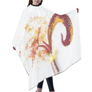 Personality  Various Spices Composition Hair Cutting Cape