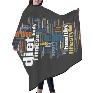 Personality  Health Word Cloud Hair Cutting Cape