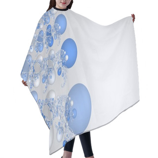 Personality  Blue And White Abstract Scientific Background Hair Cutting Cape
